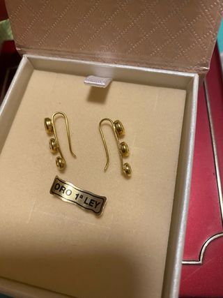 Pendientes oro 18k trepadores