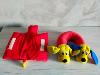 Protector cuello perro rojo