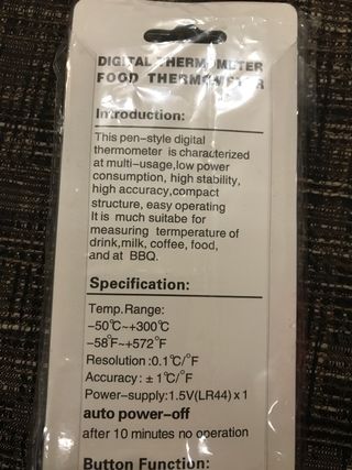Termometro digitale per alimenti