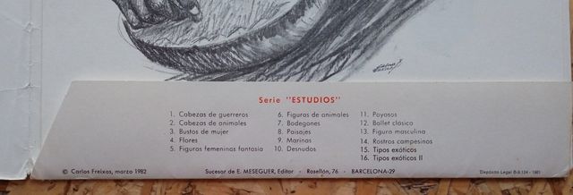 Laminas serie Estudios de Carlos Freixas