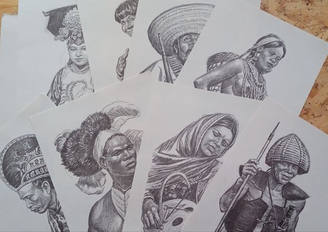 Laminas serie Estudios de Carlos Freixas