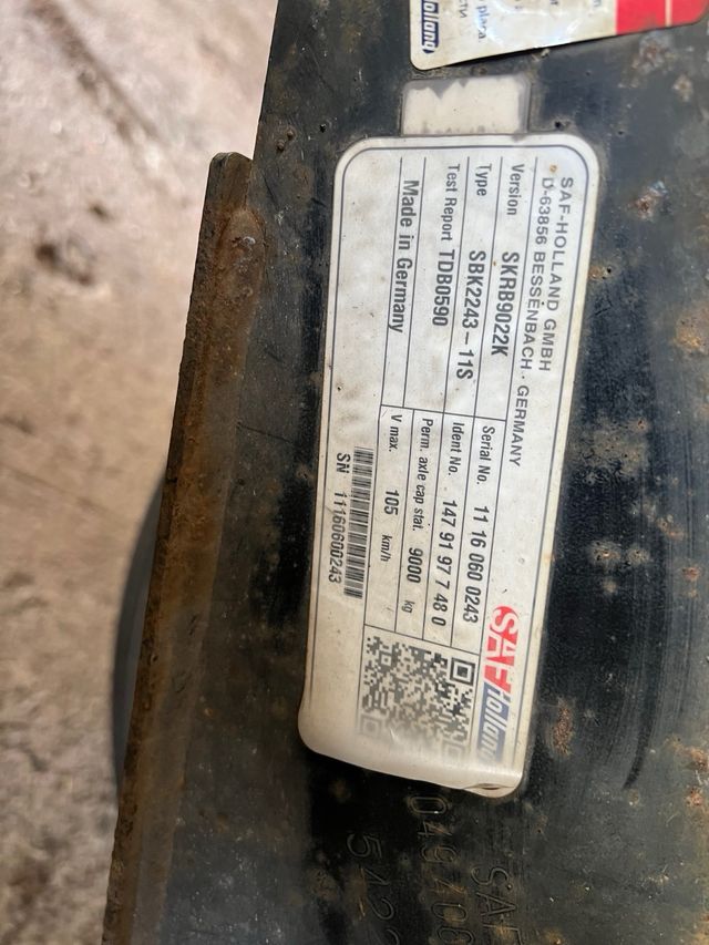 Eje SAF semirremolque