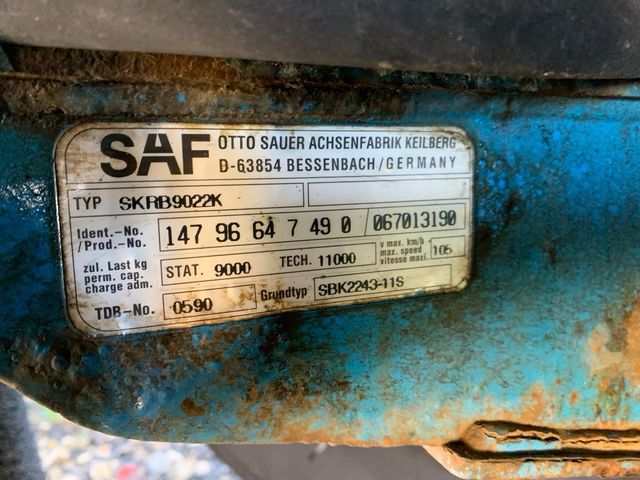 Eje SAF semirremolque