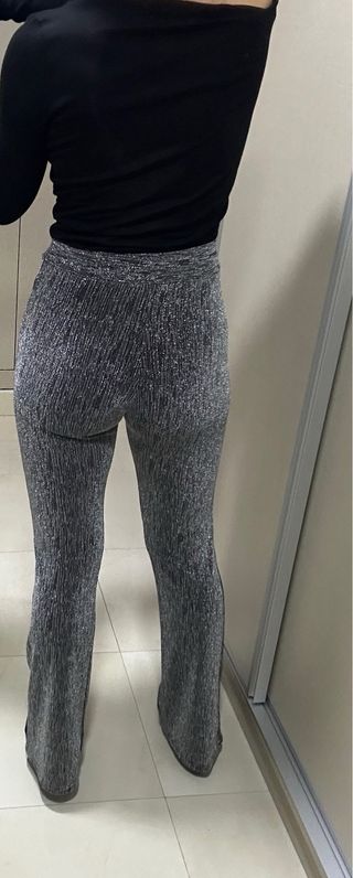 Pantalón plata fiesta