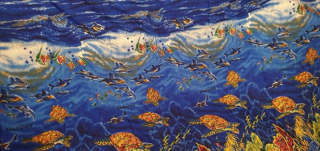 Pareo maldiviano in seta