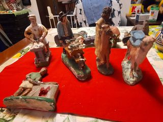 Lotto 16 statuette presepe antiche