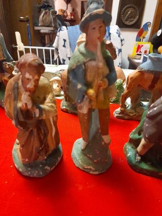 Lotto 16 statuette presepe antiche
