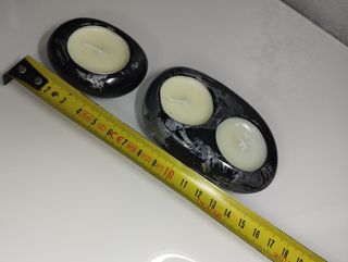 Set soprammobili candelabro portacamdela