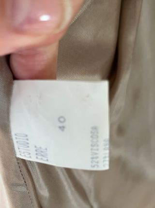 Abrigo color Beige