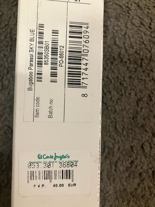 Sombrilla parasol bugaboo sin estrenar