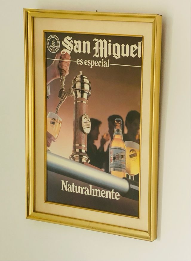 CUADRO CARTEL DE CERVEZA SAN MIGUEL PUBLICIDAD