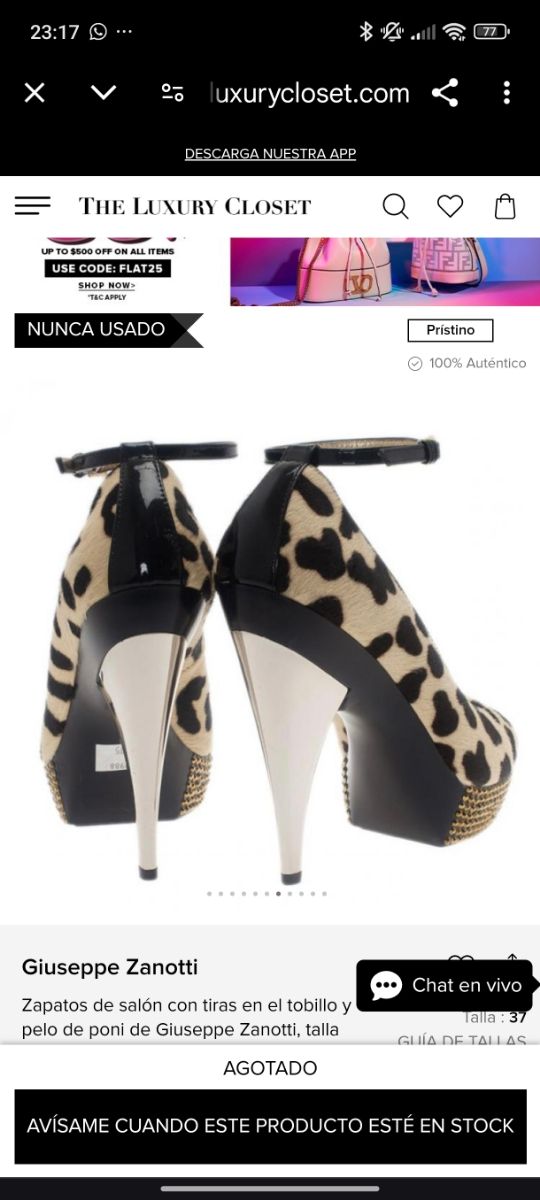Zapatos Guiseppe Zanotti