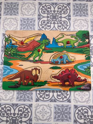 Puzzle madera dinosaurios