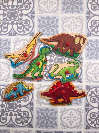 Puzzle madera dinosaurios