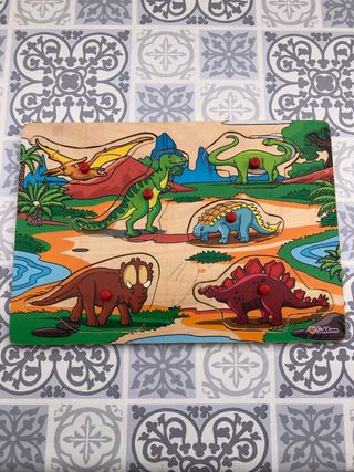 Puzzle madera dinosaurios