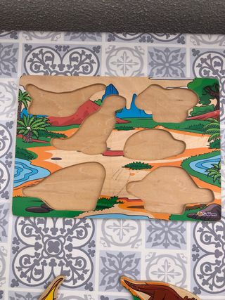 Puzzle madera dinosaurios