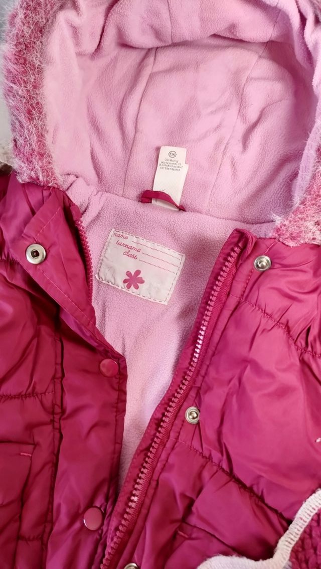 Chaqueta con bufanda niña