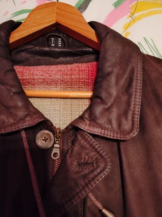 Chaquetón de ante marron