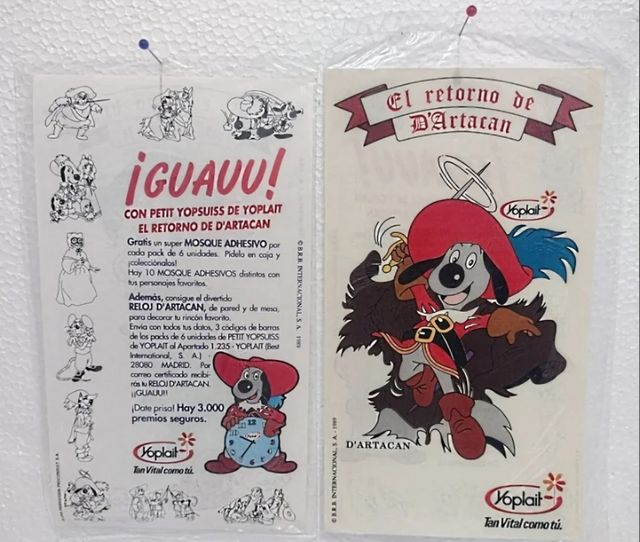 ANTIGUA P. DARTACAN PROMOCIÓN YOPLAIT AÑOS 80