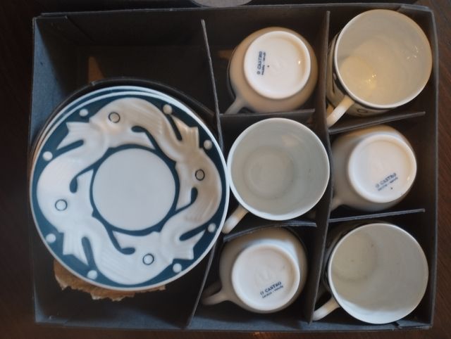 Juego café cerámicas del Castro