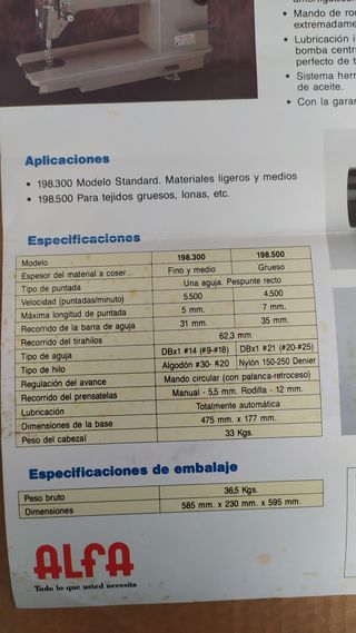 Maquina de Coser Industrial .