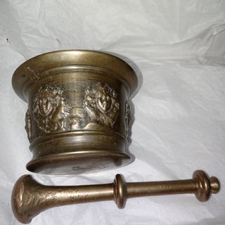 ALMIREZ O MORTERO D BRONCE ANTIGUO S XIX