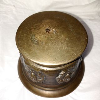 ALMIREZ O MORTERO D BRONCE ANTIGUO S XIX