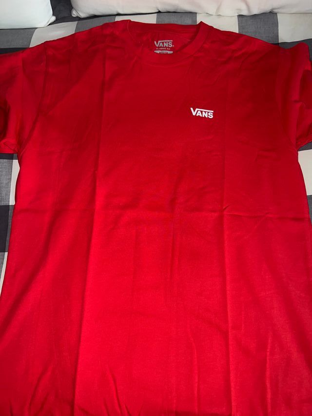 Camiseta vans roja 100%original