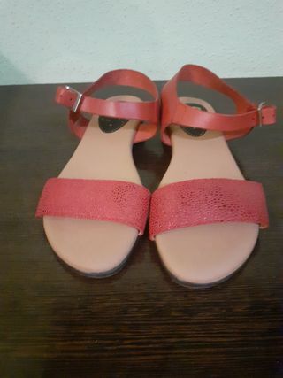 Sandalias niña rojas
