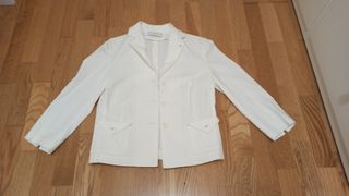 Chaqueta blanca tela