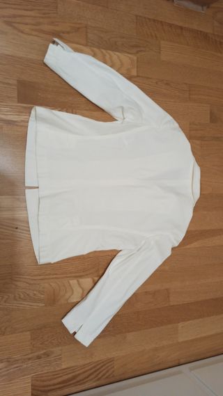 Chaqueta blanca tela