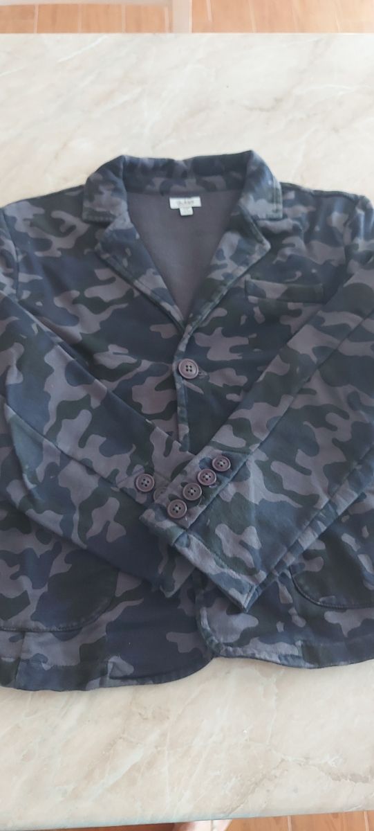 Giacca bambino 7/8 anni camouflage