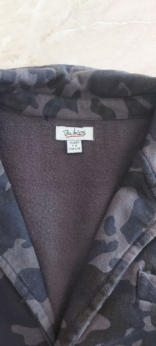 Giacca bambino 7/8 anni camouflage