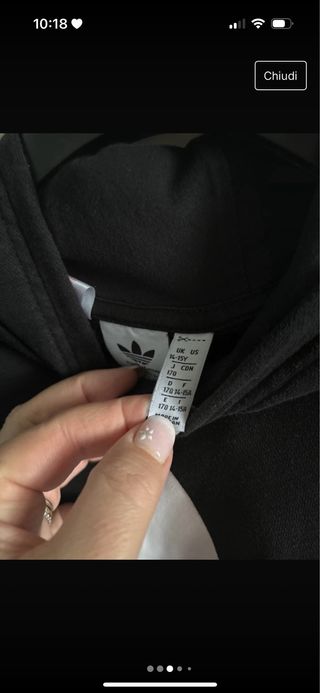 Felpa Adidas 14 anni