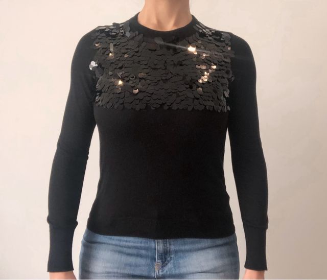 Jersey negro lentejuelas