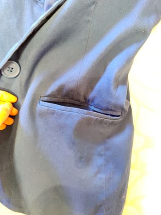 Americana blazer azul eléctrico