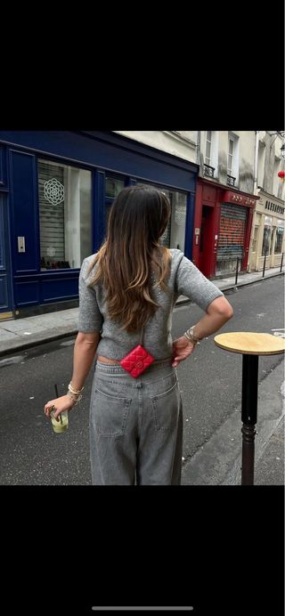 CHAQUETA PUNTO ABALORIOS JOYAS CORAZONES ZARA