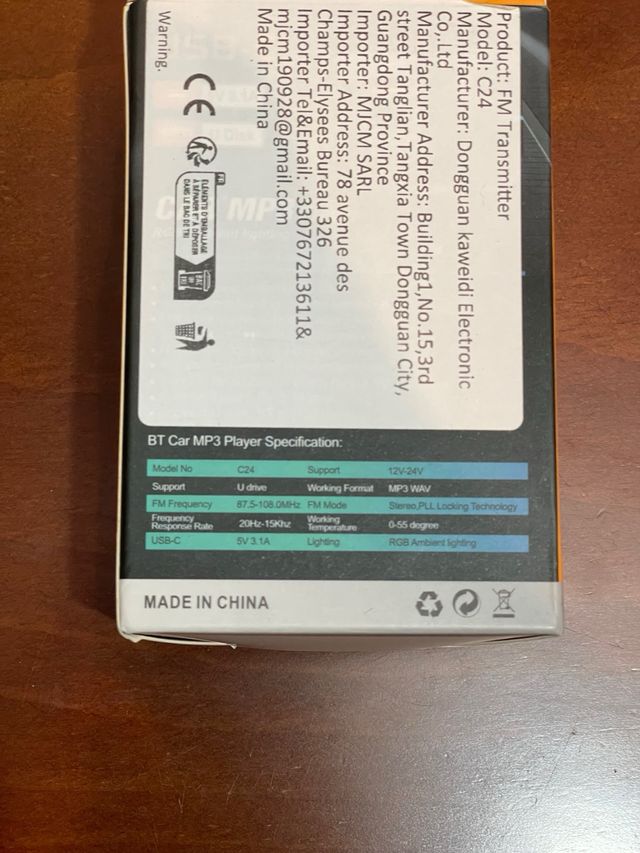 Car MP3 Player Bluetooth