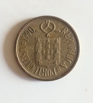 5 escudos portugueses 1990