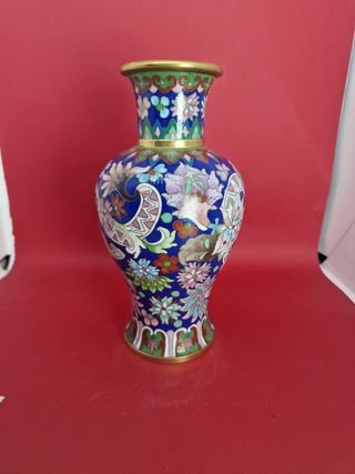 JARRON CHINO ANTIGUO CLOISONNÉ