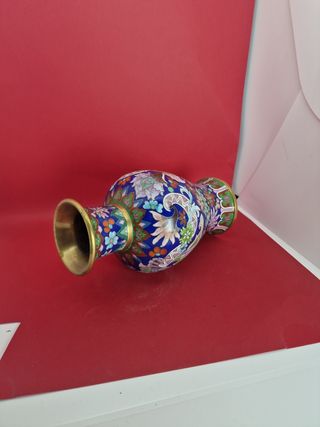 JARRON CHINO ANTIGUO CLOISONNÉ