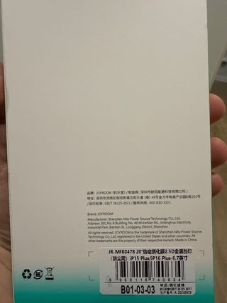 Cristal templado iphone 15 plus/ iphone 16 plus