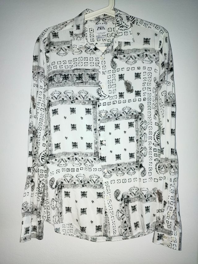 Camisa estampado bandana, viscosa