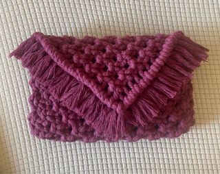 Cartera de mano macramé