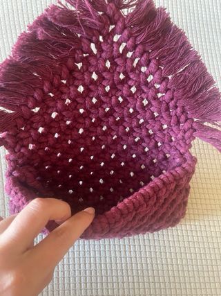 Cartera de mano macramé