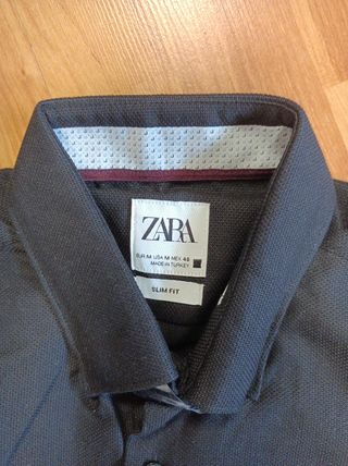 CAMISA HOMBRE ZARA T.M NUEVA SLIM