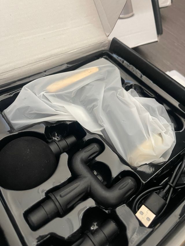 Pistola de masaje compacta de mano LCD