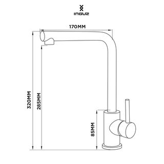 Grifo de cocina dorado/oro