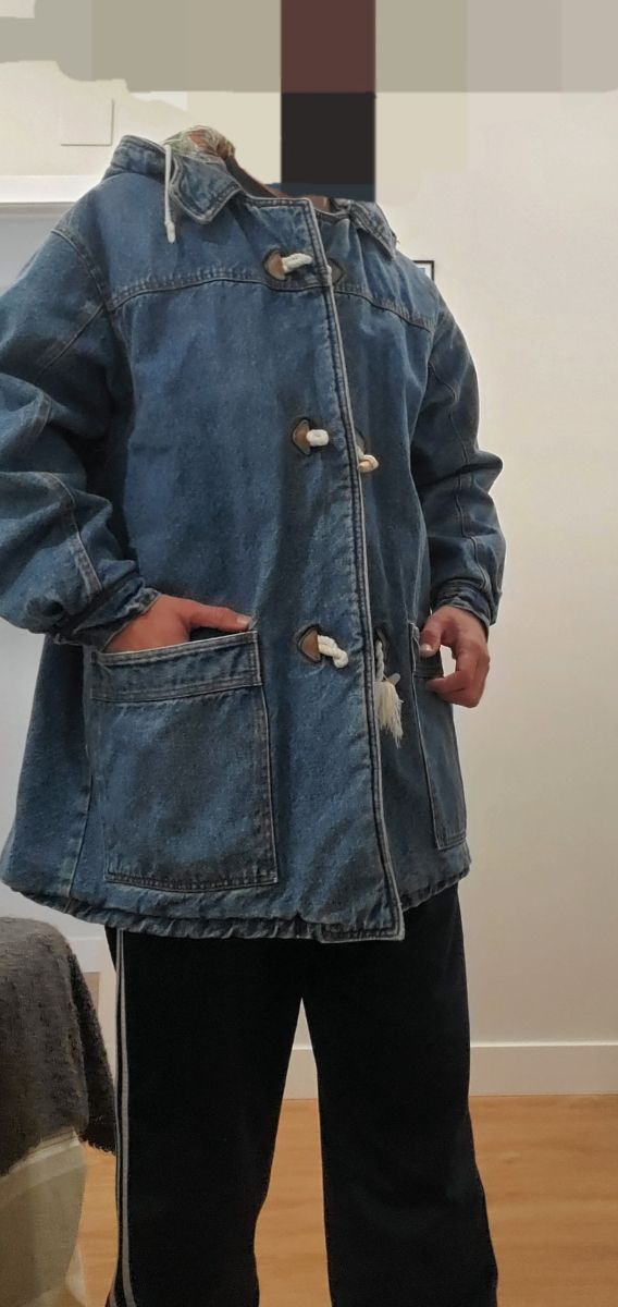 Chaqueta vaquera vintage estampada M/L