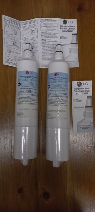2 filtros para agua fría en nevera LG
